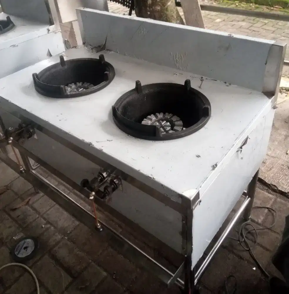 Kompor 2 Tungku Semi Kuali Range | Stove Double Burner Range
