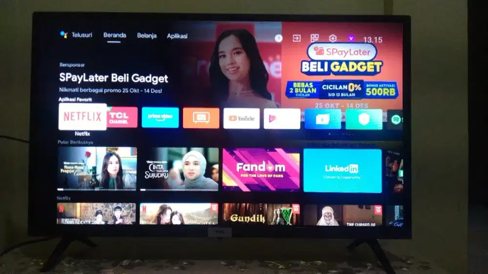 Android tv tcl 32 in type 32A3