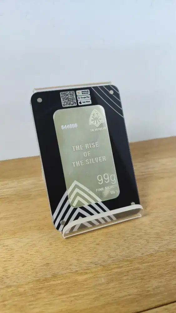 Perak murni silberium 100gr rmlogam mulya barcod investasi halal