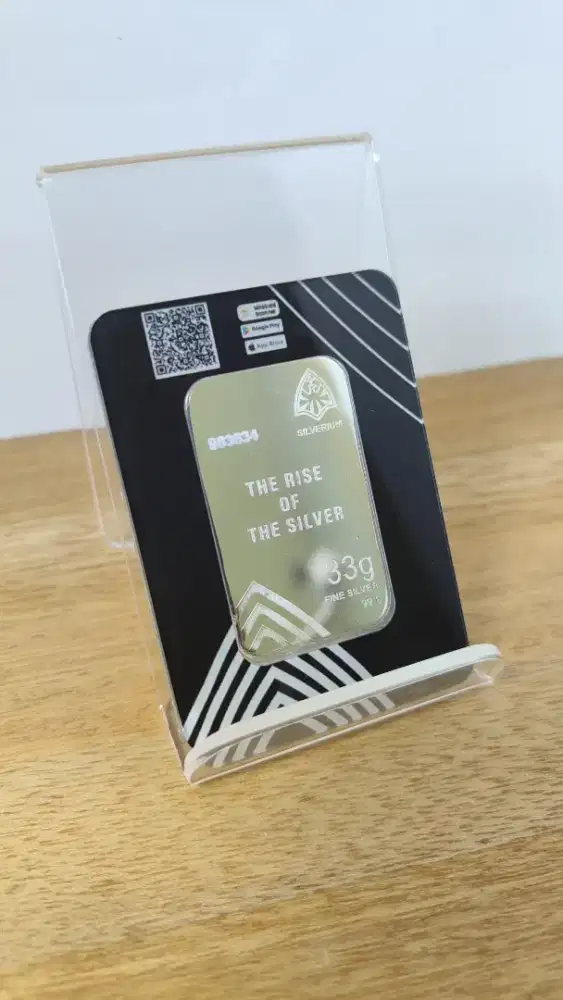 Dijual silverium perak 33g logam mulya asli serificat certieye 2025