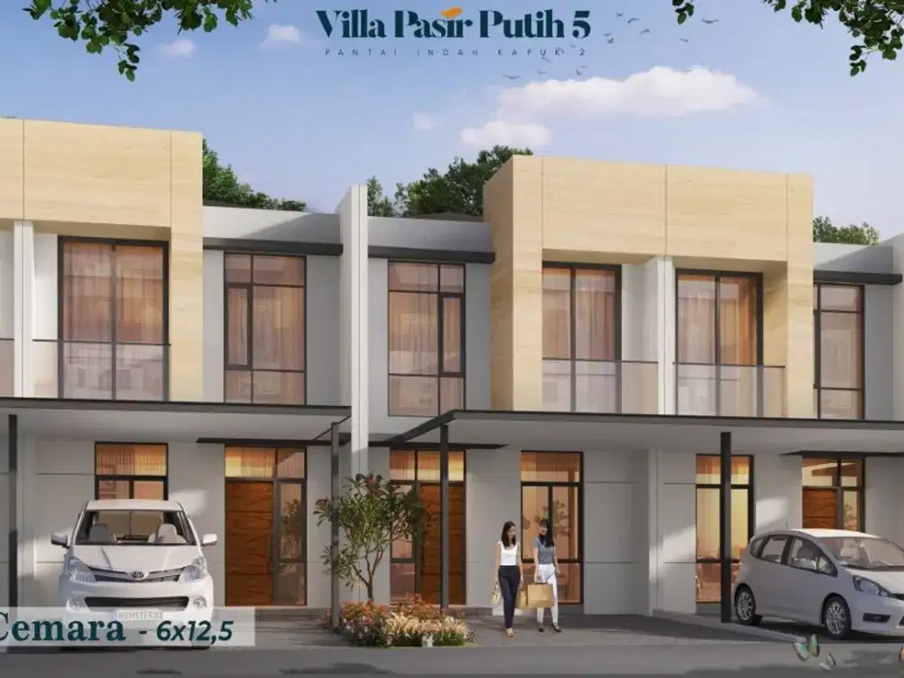 Rumah Villa Pasir Putih PIK 2 Ukuran 6x12,5 Brand New Siap Huni