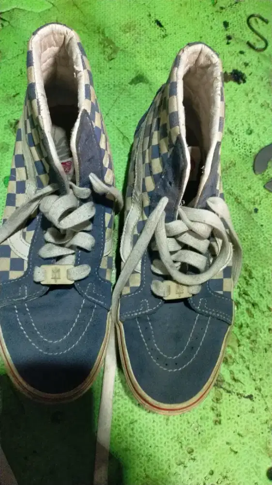 Vans checkerboard Blue High