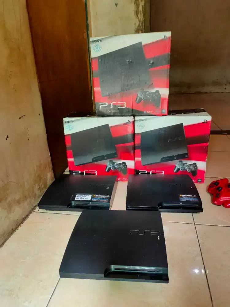 PS3 Slim Seri 3000 harga sepaket 3 unit PS
