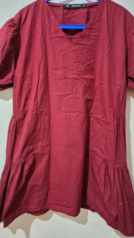 Baju wanita merah fit to XL