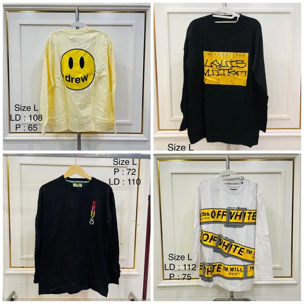 Kaos Brand Lengan Panjang