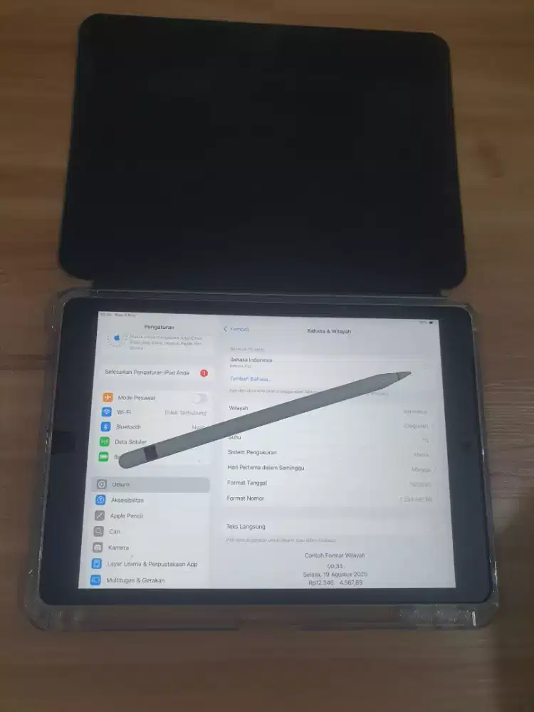 iPad gen 9 256 gb wifi + cellular + pensil + softcase resmi ibox