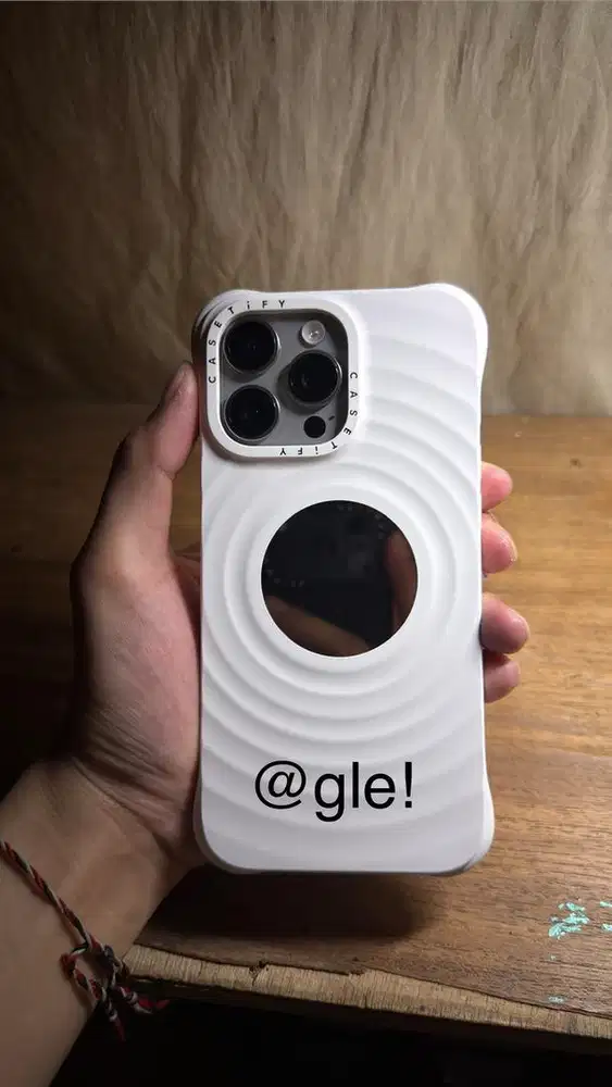 Jual Casetify Ripple Mirror Case White for iPhone 16 Pro Max