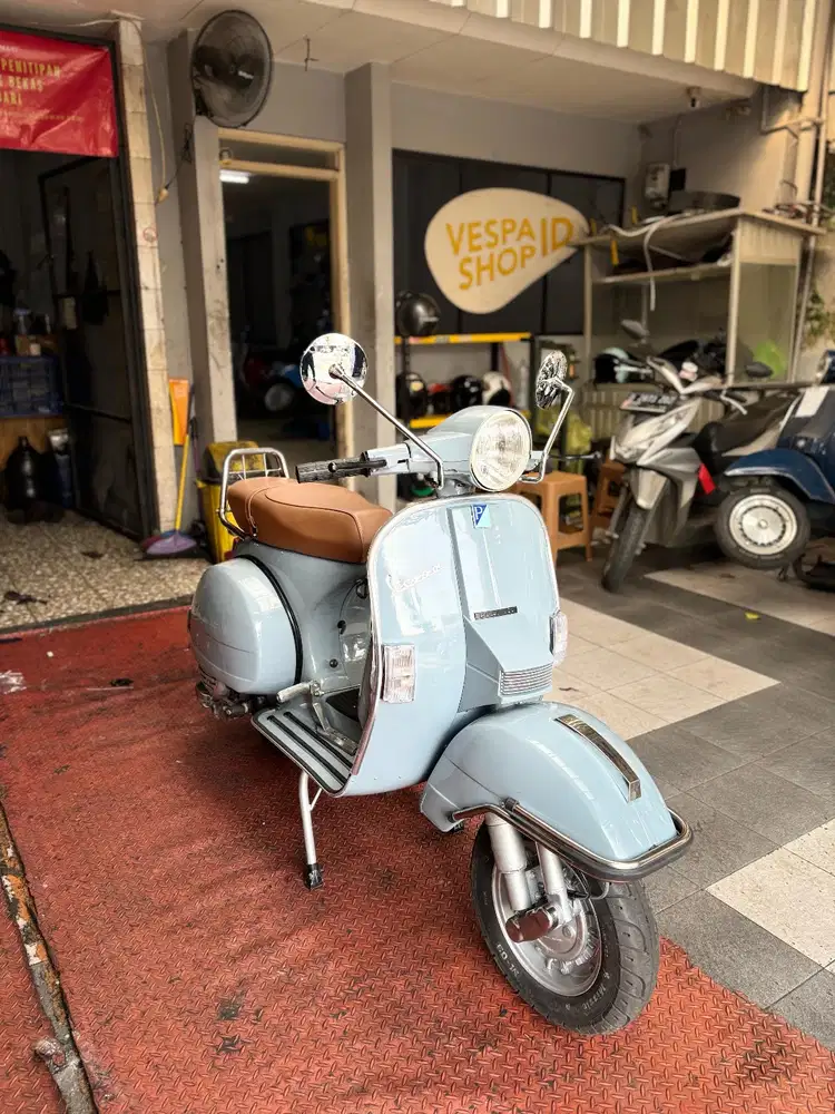 PIAGGIO VESPA NEW PX 1990 BIRU MUDA (VESPA KALENG BANDUNG)