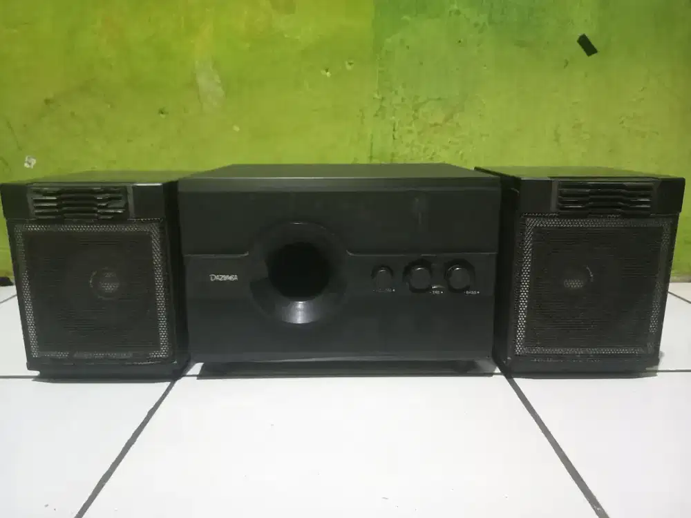 Speaker aktif Dazumba 2.1 Satelit JVC suara bass buleud spiker sepiker