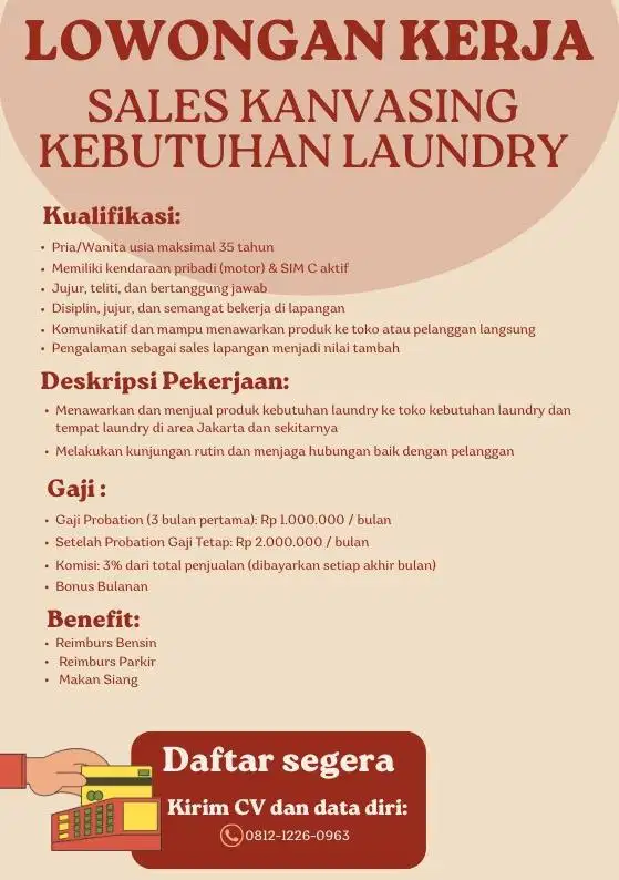 Sales Canvasser Parfum Laundry dan Sabun