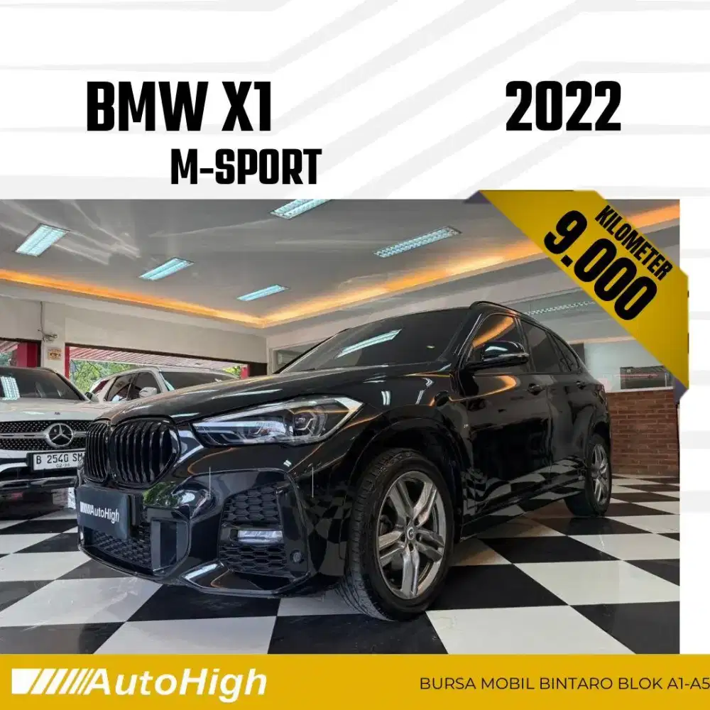 DP10% [Km9.000] X1 M-Sport 2022 Black Reg 2021 #AUTOHIGH