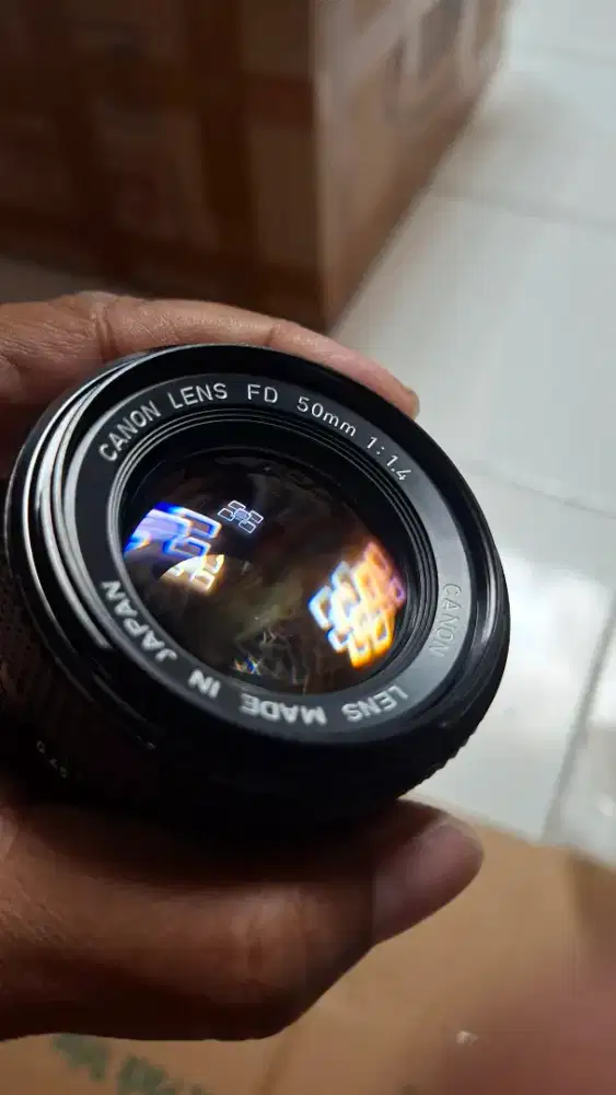 Lensa manul canon new fd 50mm f1.4
