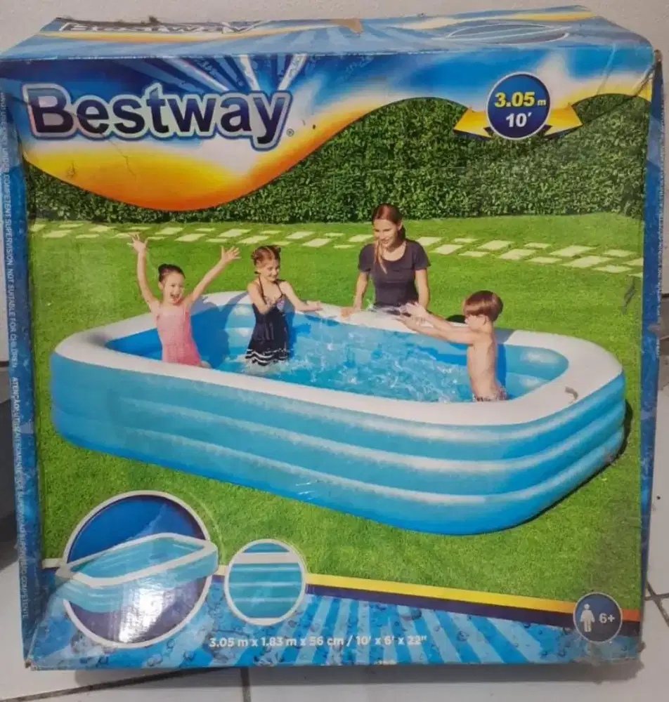 Preloved Bestway - Kolam Renang Anak
. Ukuran 3.05 m x 1.83 m x 56 cm