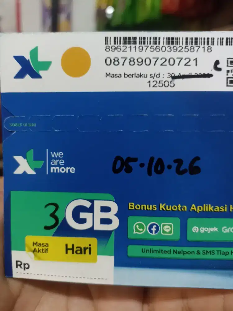 KARTU XL NOMER CANTIK