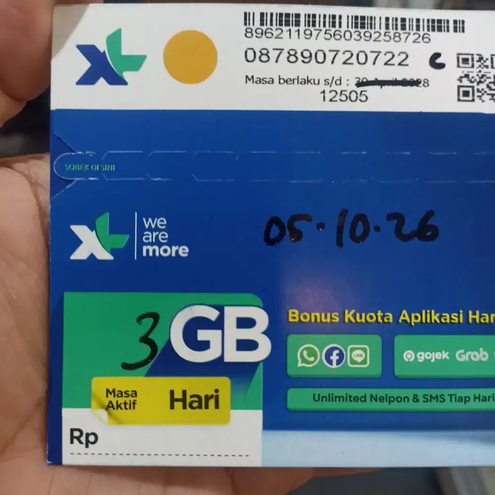 KARTU XL NOMER CANTIK