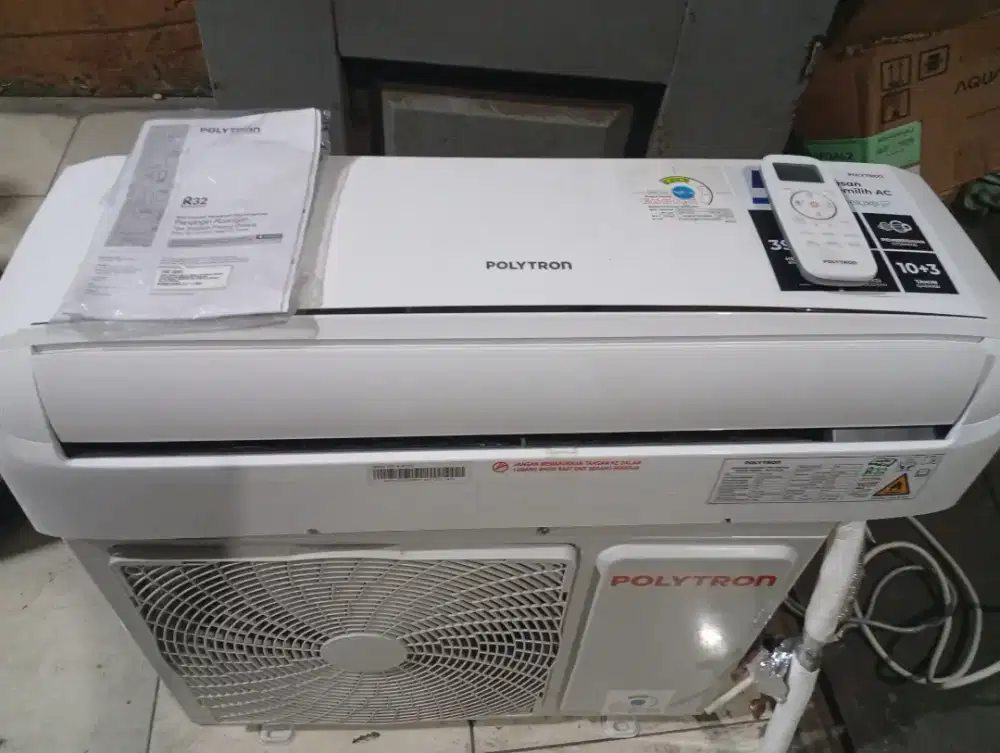 Ac politron 1/2pk like new 3bulan pakai
