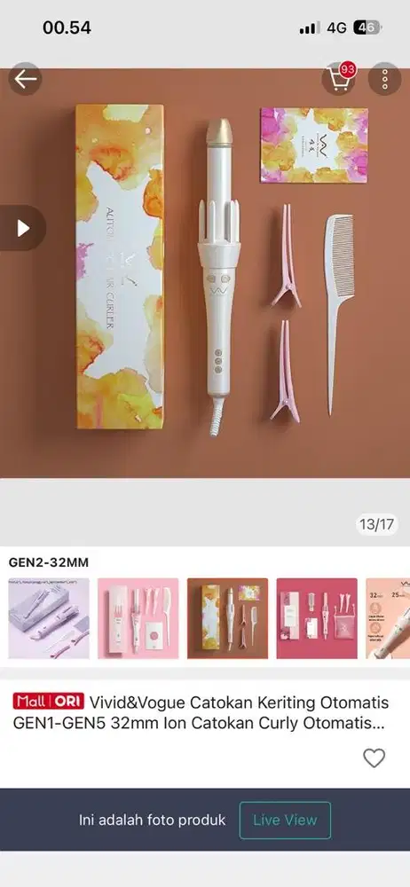 Catokan keriting baru