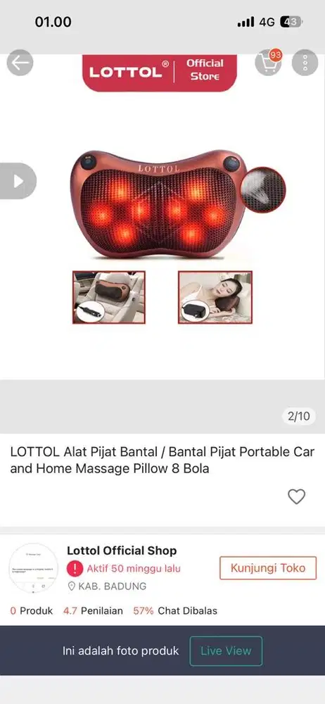 Alat pijit bantal