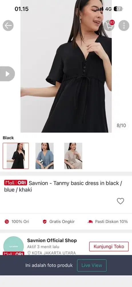 Dress hitam lucu
