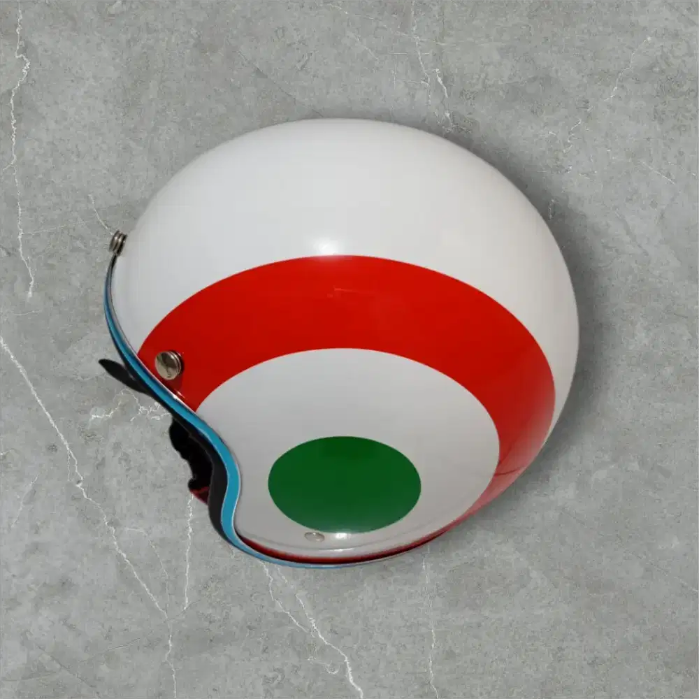 HELM VESPA ITALIAN FLAG ORIGINALS PIAGGIO