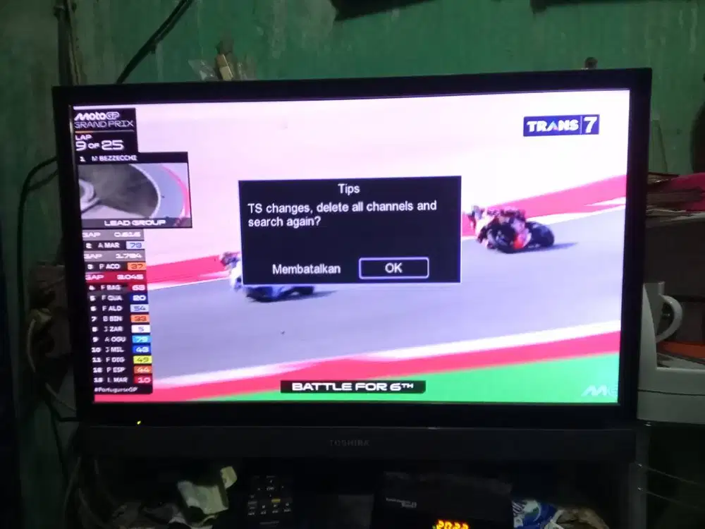 Jual cepet TV Toshiba 20 inc masih mulus full setobok