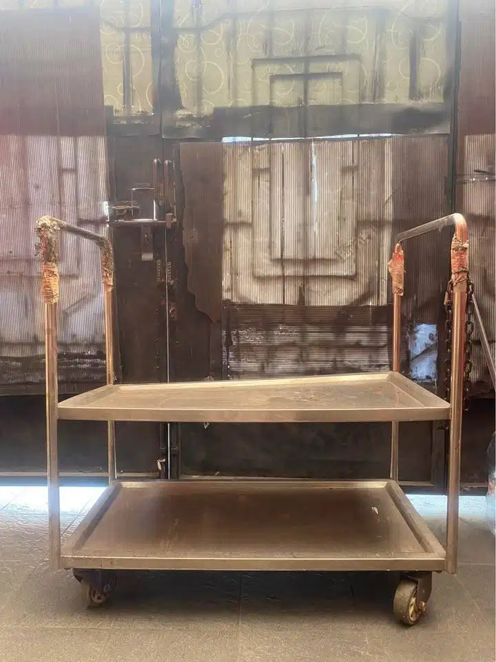 Troli stainless P:95cm L:50cm T:84cm