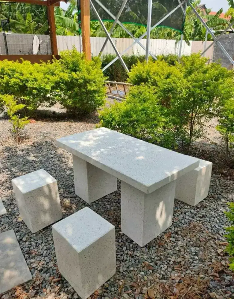 Terazo untuk outdoor bangku taman