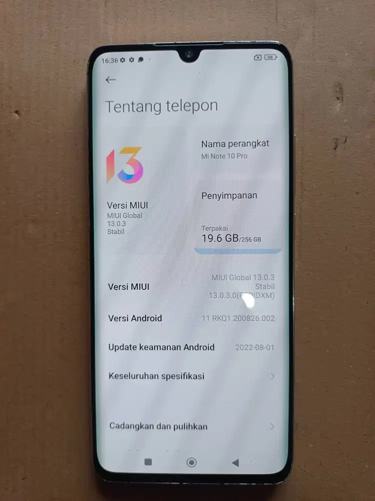 Xiaomi Mi Note 10 Pro 8/256 Layar Lengkung