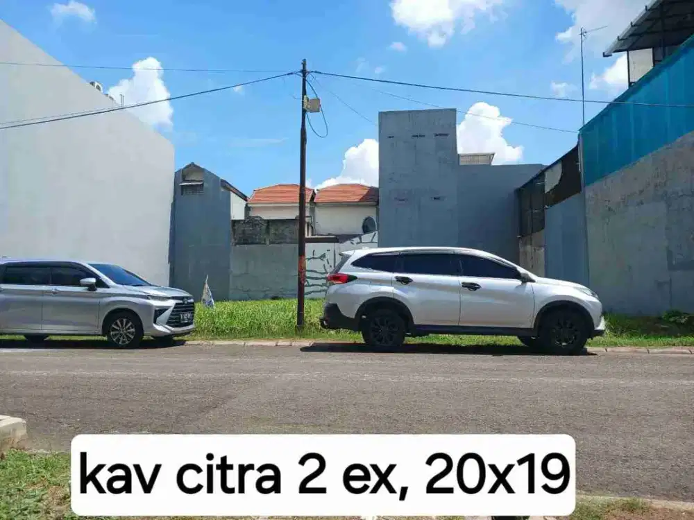 Dijual kav bagus, 10x19,  jalan luas citra garden 2 ex