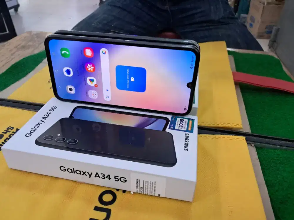 Samsung A34 5G 8/128 gb mulus lengkap normal