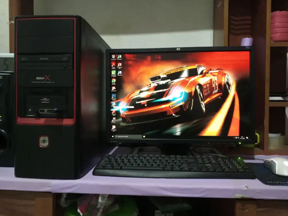Pc editing intel core i5 + ssd + ram 8gb + monitor 22inch siap pakai