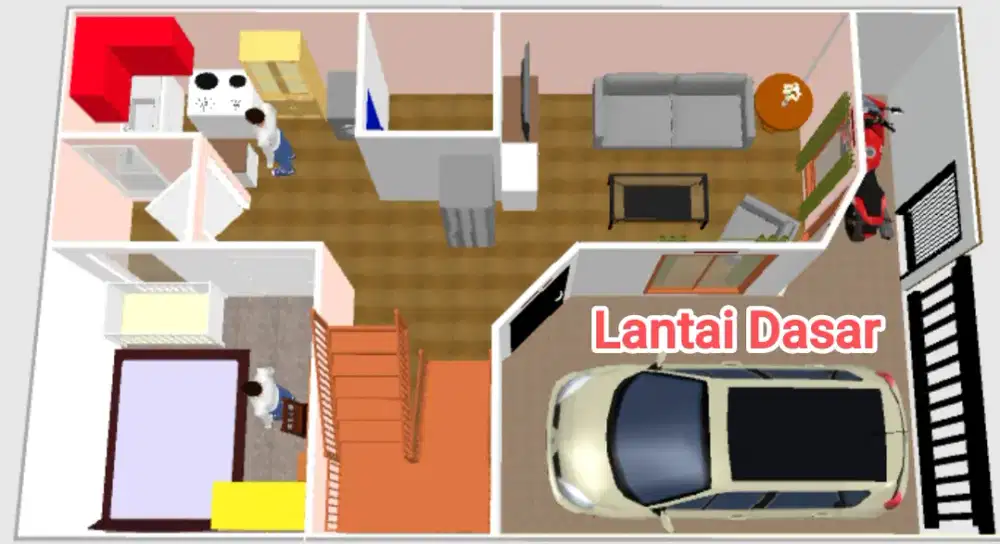 Jual Rumah Tingkat 3 Strategis.