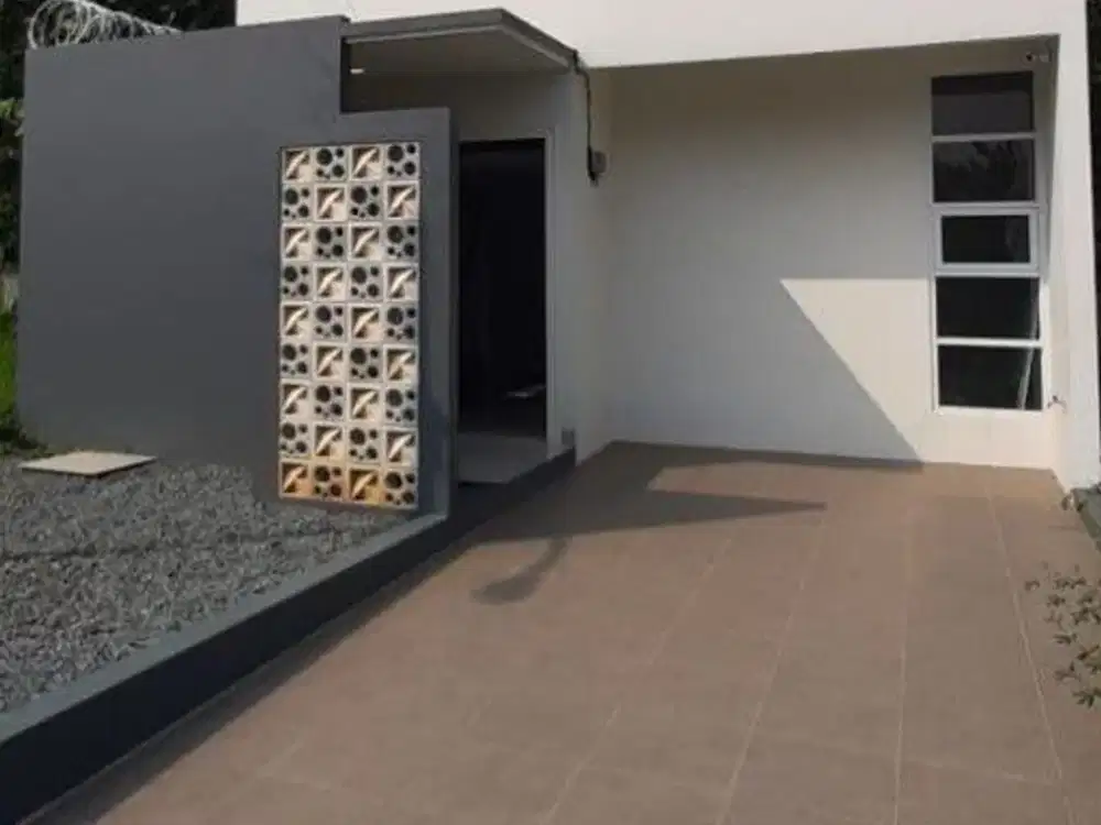 Rumah Hijab Mezzanine Modern Minimalis 2KT 1KM Type 42/92 Strategis Full Akses Sasak Panjang Tajur Halang Bogor Jawa Barat