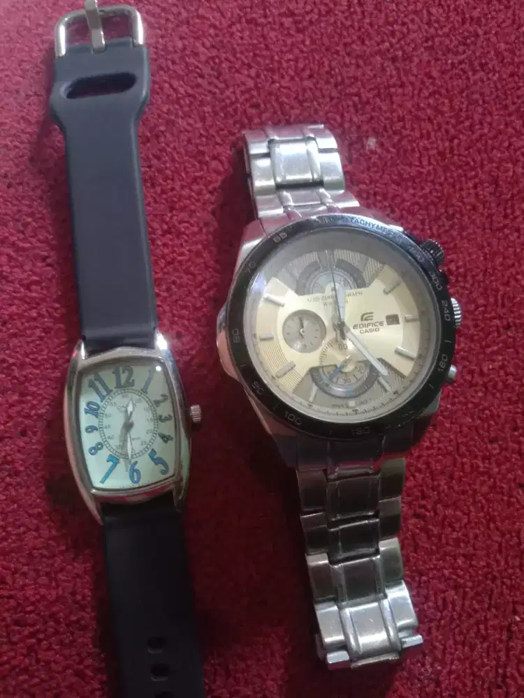 Jual jam CASIO EDIFICE Chrono&casio buat cewe lok cilebut
