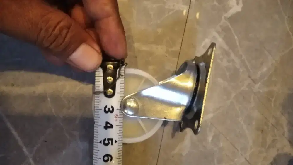 Roda Troli 2 inci / 5 cm warna putih