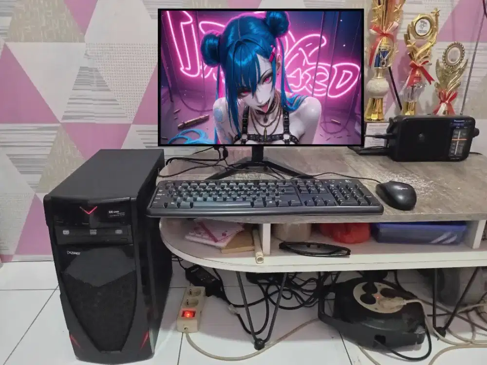 PC GAMING DESIGN + LCD + RAM 8 GB + VGA 1 GB + HD 500 GB + GAMES APP