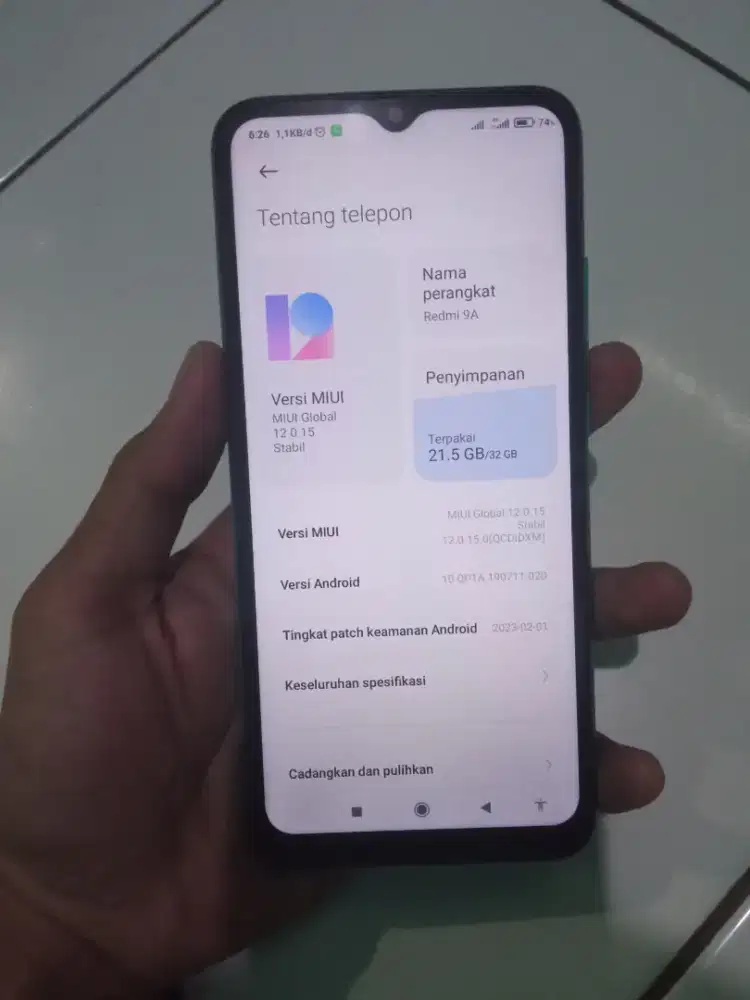 xiaomi redmi 9a blue ram 3/32