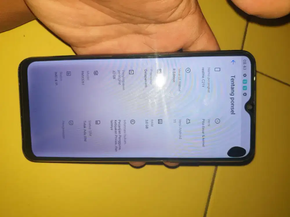 Realme c21y ram 3/32 minus