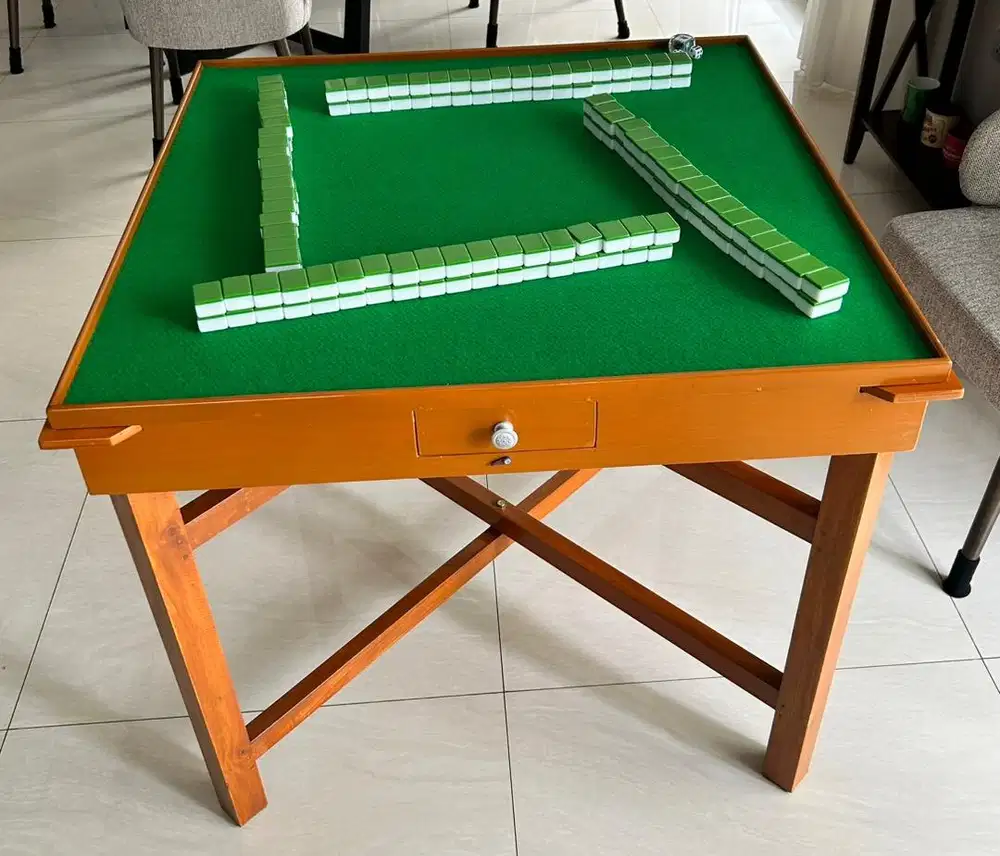 Dijual Meja Mahjong uk standar 90 cm x 90 cm