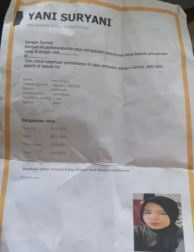 Info lowongan pekerjaan sekitar bandung