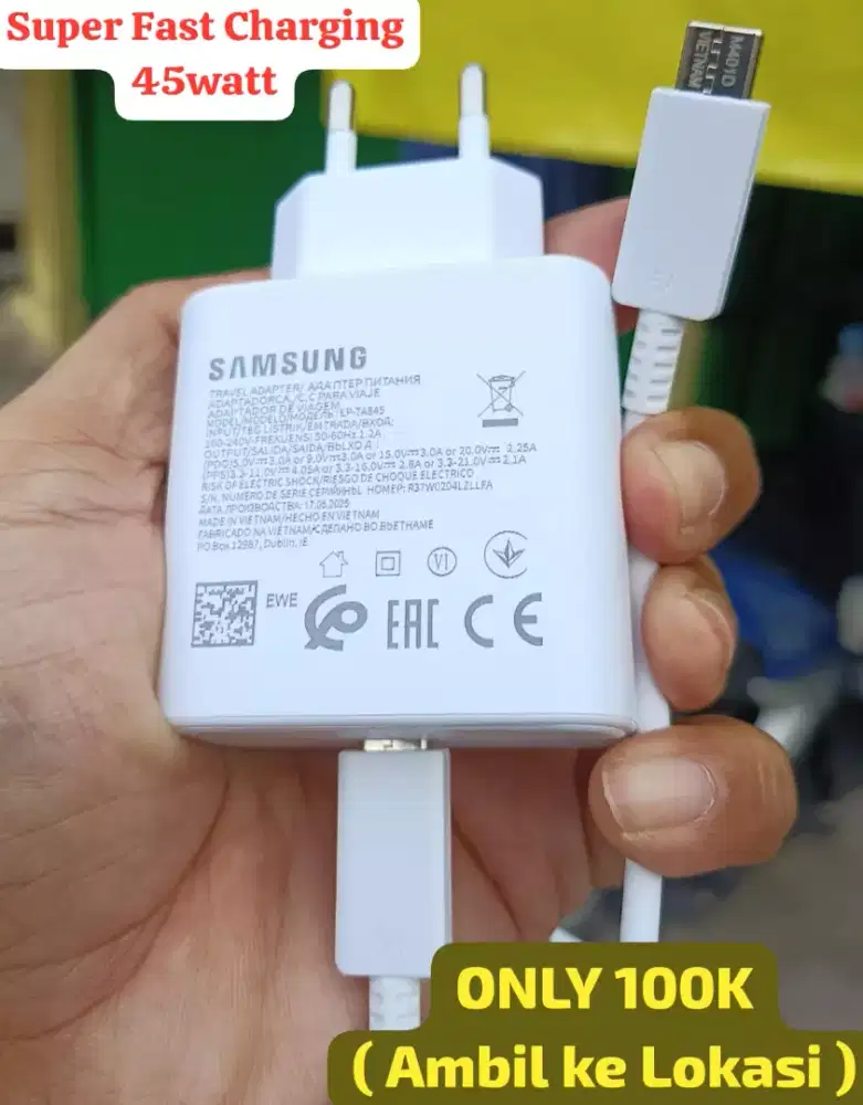 Charger Ori Samsung S20/S21/S22/S23 ( 45watt )