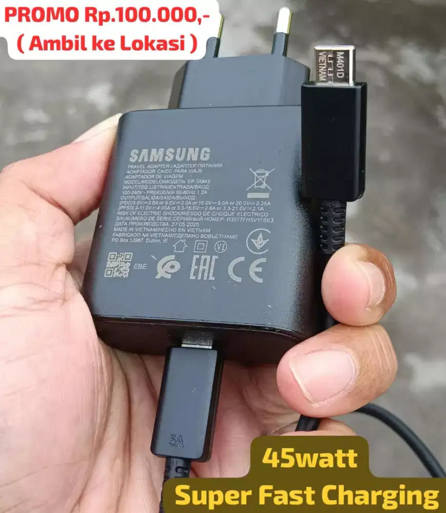 Charger Ori Samsung 45W ( Super Fast Charging )