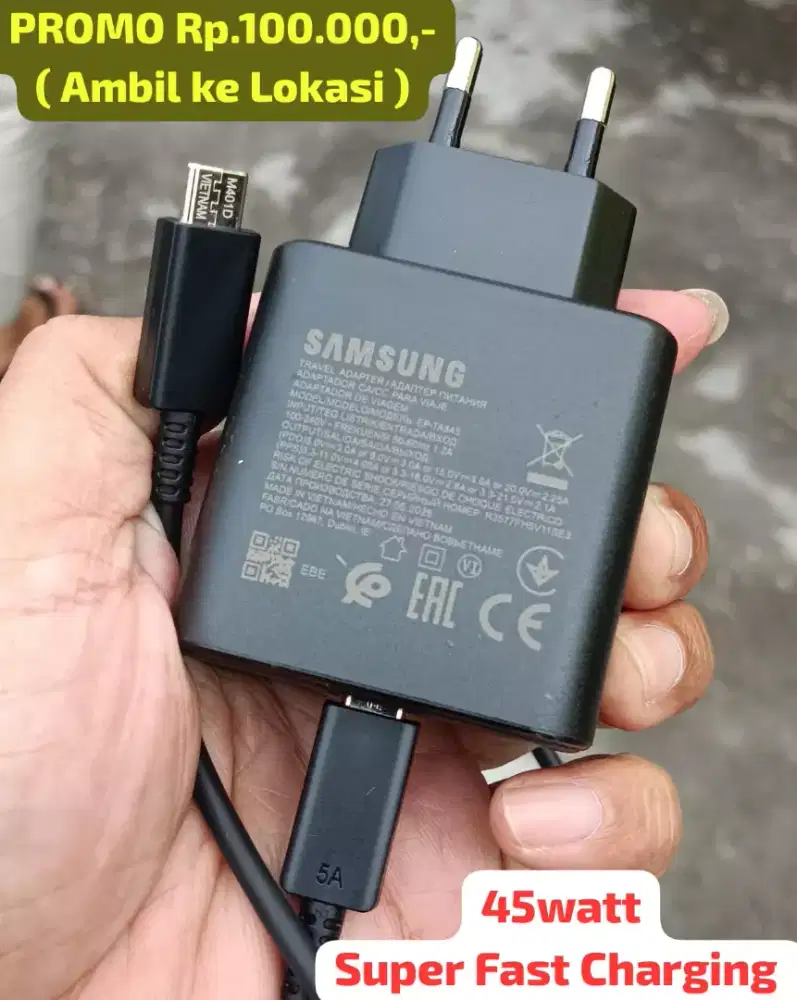 Charger Ori Samsung Note 10 / Note 20 ( 45watt )