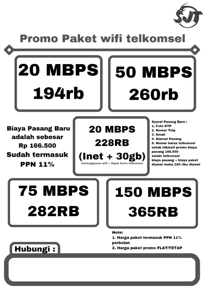 PROMO PASANG WIFI