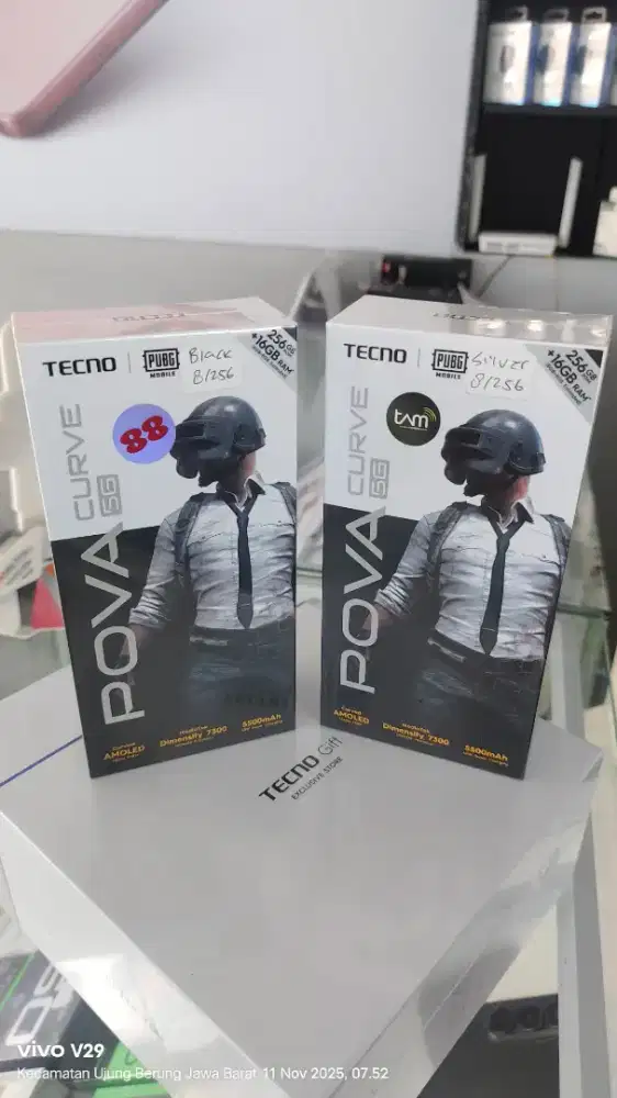 Tecno Pova7 5G Corve edge 8+8/256gb baru harga gudang