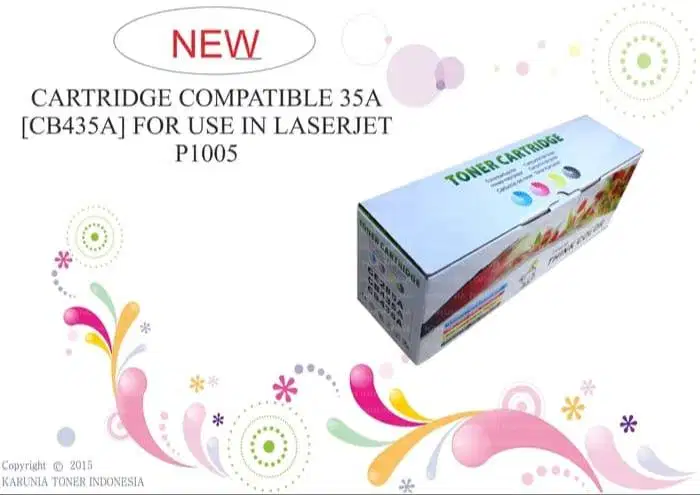 Toner Cartridge Compatible HP 35A CB435A Printer P1005 P1006 Dus Bunga