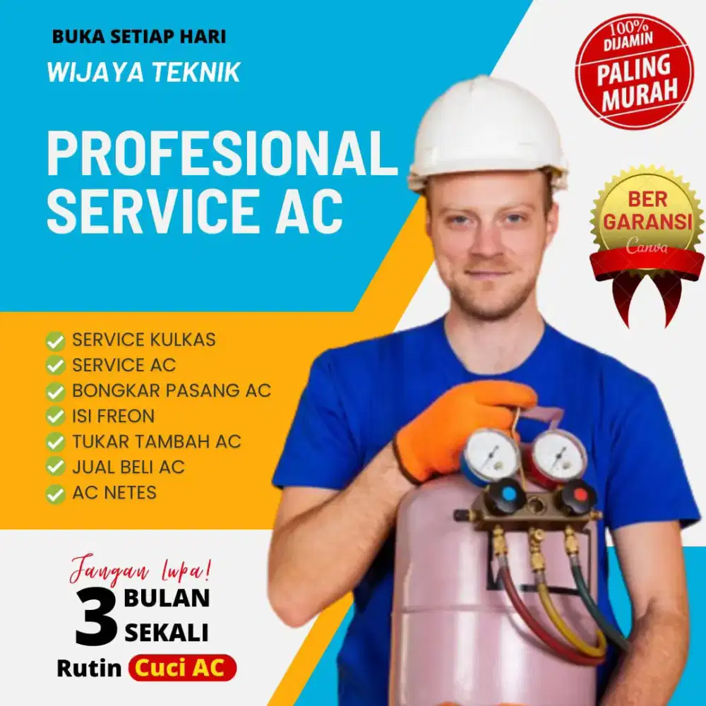 Perbaikan AC, Modul eror/mati/lampu kedap-kedip,air bocor ke depan