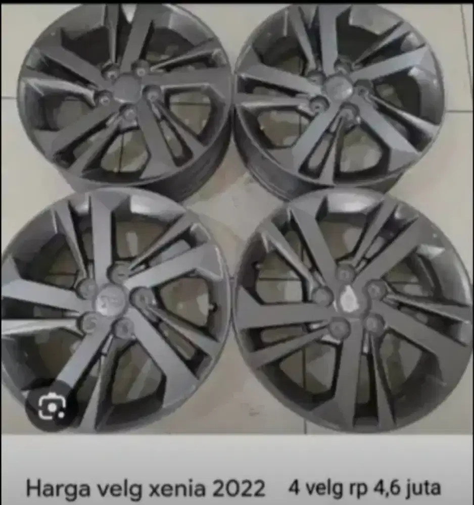 4 velg saja original xenia, avanza tahun  2022