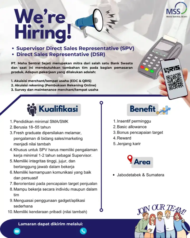 Loker Supervisor & Sales perbankan