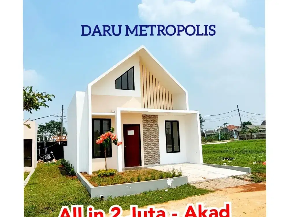 No BI Cheking, Ke Stas.Daru 300 mter, Rumah dalam cluster
